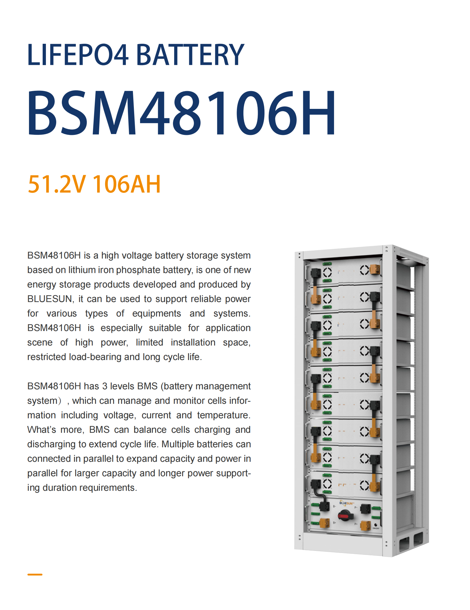 BSM48106H Rack 51.2V 106AH